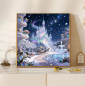 Preview: Diamond Painting Glasschloss mit Kutsche